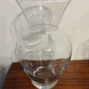 9” Clear Glass Ginger Jar Vase Urn Shape Bouquet Floral Wedding Home Decor Large